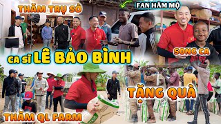 Quanglinhvlogs  Ca Sĩ Lê Bảo Bình Đến Thăm Trụ Sở TCPQuang Linh Farm Tặng Quà Cho Bà Con Dân Bản [upl. by Westhead]