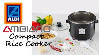 Aldi Compact Rice Cooker  No pain no grain [upl. by Quita]