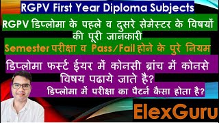 RGPV First Year Diploma Subjects DTE MP Diploma 2023 Diploma First Year Syllabus Polytechnic MP [upl. by Henriques]