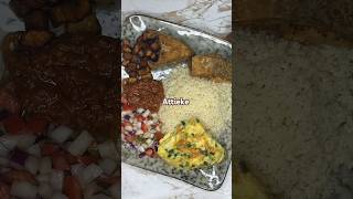 Attieke shortsvideo food foodie attieke ivorycoast westafricanfood ghanafood ghanaiandishes [upl. by Starla]