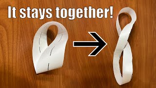 Why cutting a Möbius strip is so weird [upl. by Ehsiom]