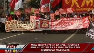 SONA Ika29 anibersaryo ng Mendiola massacre ginunita ngayong araw [upl. by Rysler]