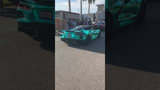 BEAUTIFUL CORVETTE C8 LEAVING CARS AND COFFEE🔥🔥 shorts [upl. by Eahs997]