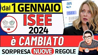 ⚠️ NUOVO ISEE da GENNAIO 2024 ➡ 4 NOVITà PER TUTTI INPS e GOVERNO CAMBIANO le REGOLE PER I PAGAMENTI [upl. by Aicelef]