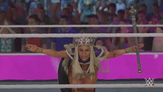 WWE 2K23 PS5 RAW Montez Ford amp Queen Zelina VS Logan Paul amp Alexa Bliss [upl. by Eirffej863]