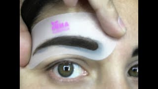 Como hago mis Cejas  Tutorial Principiantes  Plantillas para cejaAND ACCESORIES [upl. by Llehcal]