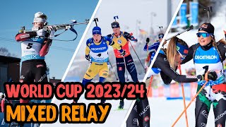 Start First Stage of the IBU World Cup Biathlon 202324  Single Mixed Relay [upl. by Nesyla]