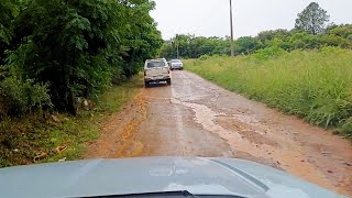 South Africa  Rain and water in the roads around Hartbeespoort Dam [upl. by Onurb700]