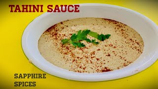 Easy Homemade Tahini Sauce Recipe  How To Make Tahini Sauce [upl. by Annaeed]