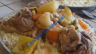 comment préparer le couscous algérien recette couscous royal traditionnel [upl. by Ieluuk95]