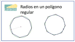 Como encontrar los radios de los circulos inscrito y circunscrito en octagono regular [upl. by Fenwick]