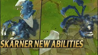 SKARNER REWORK NEW ABILITIES GAMEPLAY  League of Legends [upl. by Janeczka242]