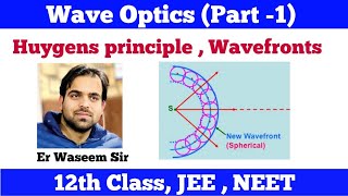 Wave Optics  Part 1  Class 12th  JEE  NEET  Huygens Principle  Wavefronts [upl. by Manvil771]