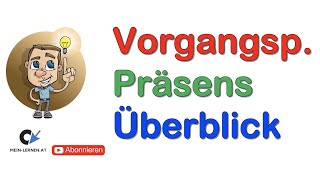 Vorgangspassiv Gegenwart Überblick [upl. by Billy845]