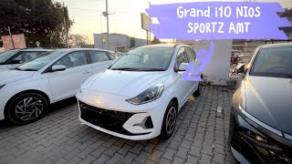 GRAND i10 NIOS Sportz AMT 2024  Price  Features  Mileage [upl. by Anastice]