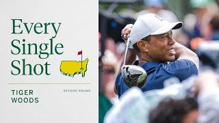 Tiger Woods Second Round  Every Single Shot  The Masters [upl. by Lananna523]