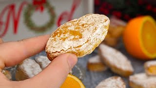 🎄 Cookies de Noël Italiens à lorange et aux amandes  Pâtisserie sans gluten  Ricciarelli ♥ [upl. by Aneehs]