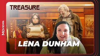 Lena Dunham on Becoming Stephen Frys Daughter in the New Dramedy Treasure  Interview [upl. by Kenny]