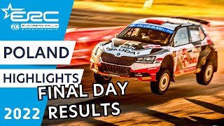 ERC Rally Highlights  ERC ORLEN 78th Rally Poland 2022  Action and Results from the Final Day [upl. by Bunnie]