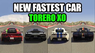 PEGASSI TORERO XO Vs Pariah Vs Krieger Vs Itali GTO  Speed Test  GTA 5 Online [upl. by Zuzana]