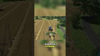 Farming Rhythm  Windrowing Straw Like a Pro [upl. by Yahsat]