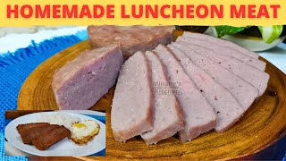 Homemade LUNCHEON MEAT  Recipe HACK  SPAM Recipe Hack  Simple And Quick [upl. by Eirahs]