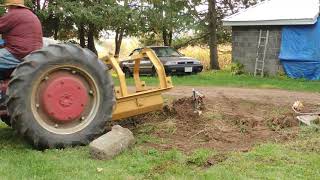 Ford 2N Dirt Scoop and Leyland 344 Backblade Fill a Hole [upl. by Yrram]