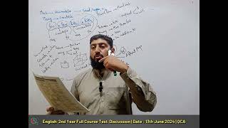 English  2nd Year Full Course Discussion By Sir kamran  Date  13th June 2024  QCA [upl. by Inatsed676]