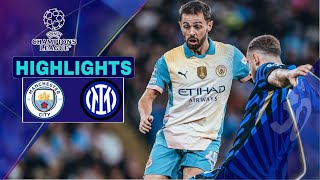 Man City  Inter 00 Highlights  UEFA Champions League  20242025 [upl. by Aibun]