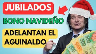 🎅 SORPRESA en DICIEMBRE para JUBILADOS y PENSIONADOS de ANSES❗️MILEI ADELANTA EL PAGO del AGUINALDO [upl. by Skip466]