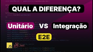 Teste Unitário vs Teste de Integração vs Teste E2E End to End [upl. by Millman]