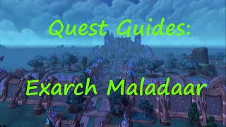 Quest 34787  Exarch Maladaar [upl. by Lasser]