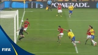 Portugal v Brazil  2010 FIFA World Cup  Match Highlights [upl. by Syck728]