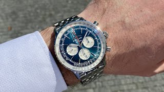 Breitling Navitimer B01 Chronograph 46 blue [upl. by Gilberte]