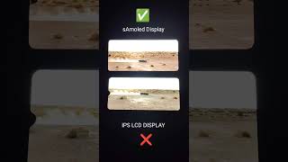 Lcd Display vs Super Amoled Display Comparison Black Colour Test shorts display smartphone [upl. by Shaffer717]