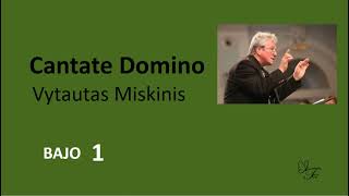 BAJO1 Cantate Domino  Vytautas Miskinis [upl. by Kadner]