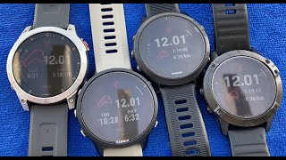 12 km Run Report Garmin Forerunner 955 vs Garmin Epix Gen 2 vs Garmin Fenix 6 Pro vs Forerunner 945 [upl. by Esina]