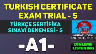 A1 Turkish Exam Listening  Türkçe Dersi İçin Arayınız  A1 Türkçe Sınavı Dinleme  TÖMER SINAVI [upl. by Attenyw]