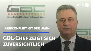 BahnTarifkonflikt GDLChef Weselsky zeigt sich kompromissbereit  AFP [upl. by Adnohs344]