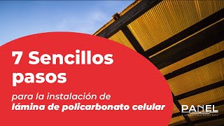 😉 7 sencillos pasos para la instalación de la lamina de policarbonato celular 🚧👷🏻 [upl. by Nicolette]