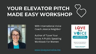 Mastering Your Elevator Pitch Create A Lasting Impression  Womens Public Speaking Training [upl. by Neerehs]