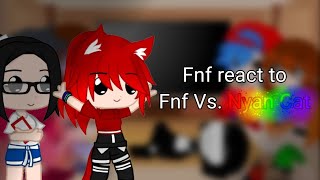 Fnf react to Fnf Vs Nyan CatFlip Yesh [upl. by Tennies354]