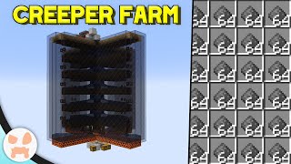 MINECRAFT CREEPER FARM TUTORIAL  Easy Automatic Gunpowder Minecraft 119 [upl. by Letnwahs]