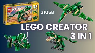 LEGO 31058 Creator Mighty Dinosaurs speed build [upl. by Zingale]