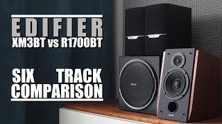 Edifier XM3BT vs Edifier R1700BT  6Track Comparison [upl. by Ajiam]