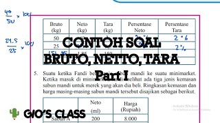 Contoh Soal Bruto Netto dan Tara Part 1 [upl. by Alita]