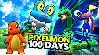 We Livestreamed 100 Days of Pixelmon Pokémon in Minecraft [upl. by Florry296]