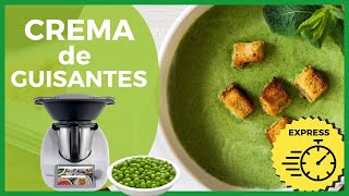 CREMA de GUISANTES🫛​ con THERMOMIX paso a paso Receta Exprés fácil y saludable 🤩 [upl. by Anilocin]