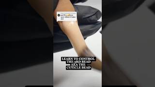 How to apply the cuticle bead to avoid flooding your clients cuticles shorts beginnernailtech [upl. by Orhtej539]