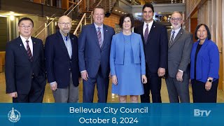 Bellevue City Council Meeting  October 8 2024 [upl. by Laverne]